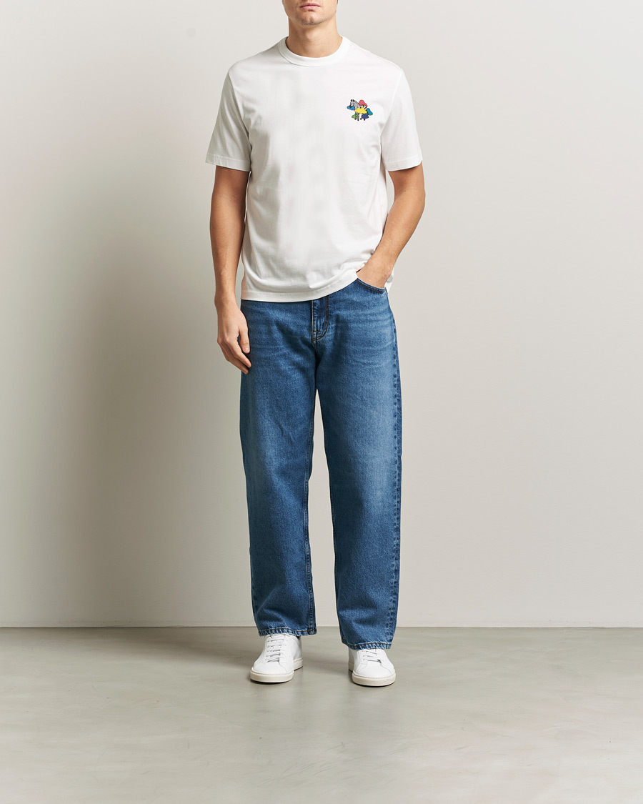 Herr | T-Shirts | PS Paul Smith | Cloud Zebra Printed T-Shirt White