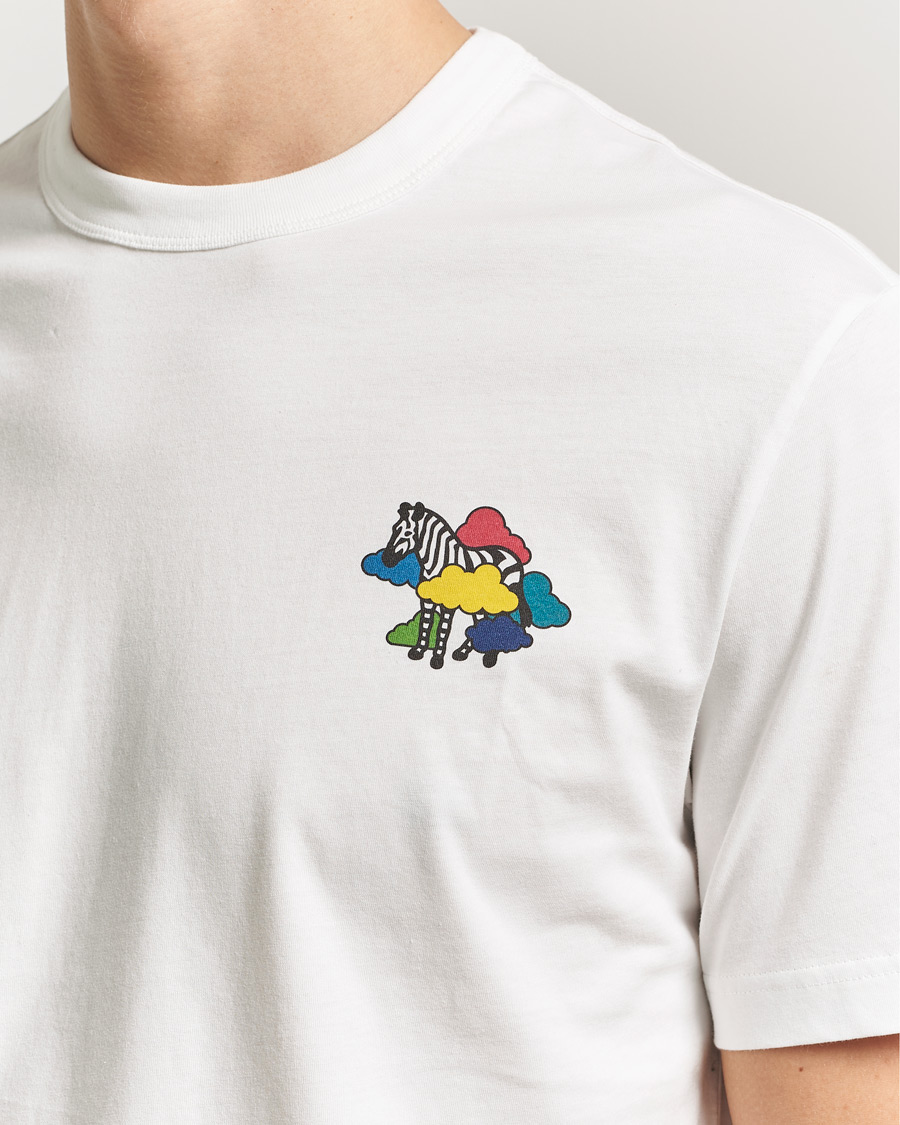 Herr | T-Shirts | PS Paul Smith | Cloud Zebra Printed T-Shirt White