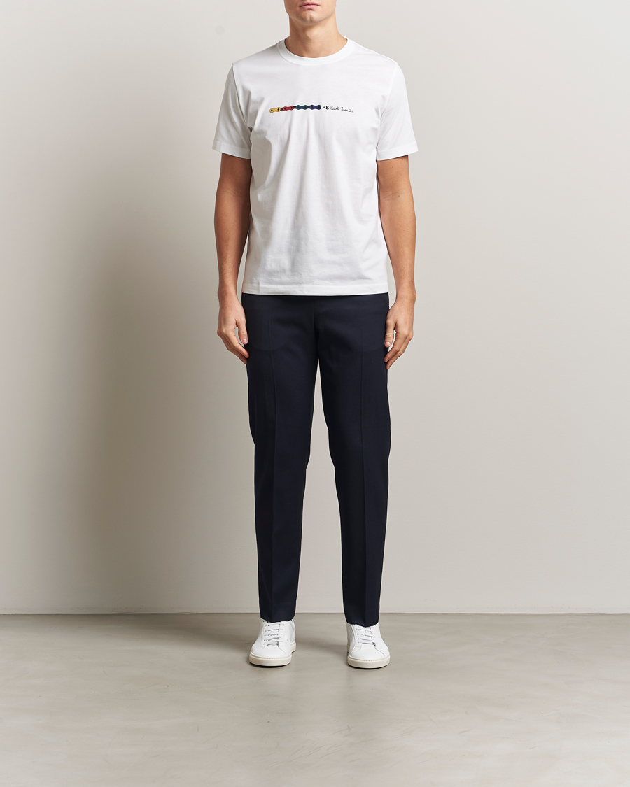 Herr | T-Shirts | PS Paul Smith | Chain Printed T-Shirt White