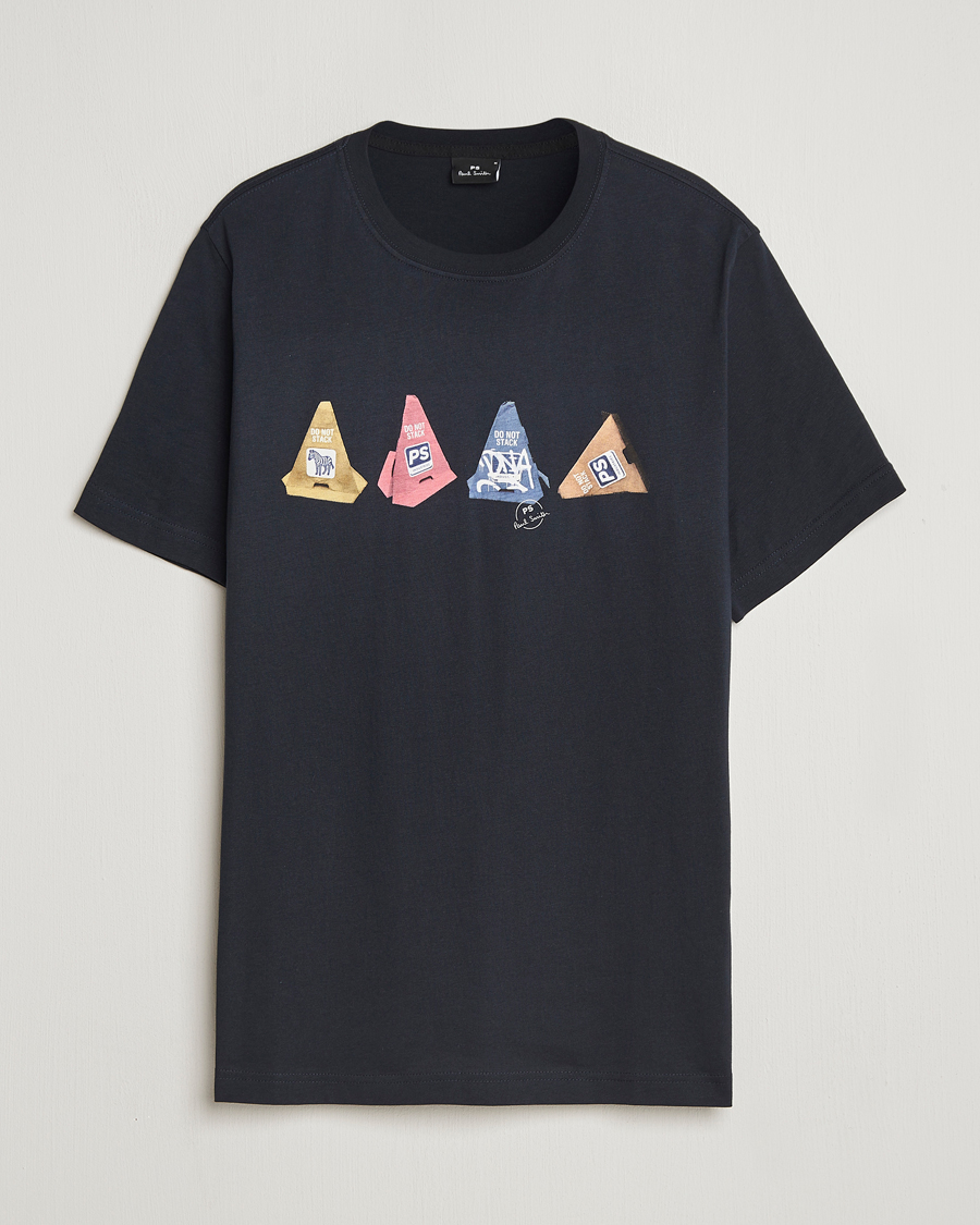 Herr | T-Shirts | PS Paul Smith | Cones Printed T-Shirt Navy