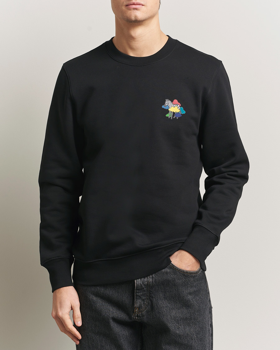 Herr | Tröjor | PS Paul Smith | Cloud Zebra Printed Sweatshirt Black
