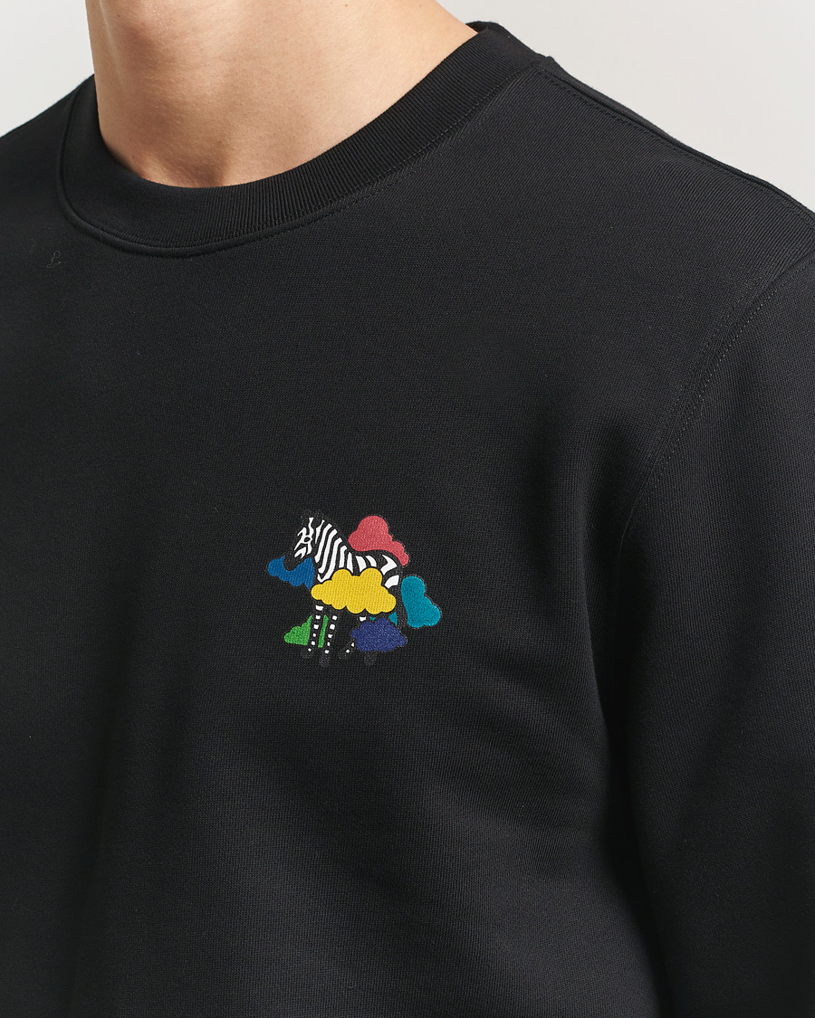 Herr | Tröjor | PS Paul Smith | Cloud Zebra Printed Sweatshirt Black