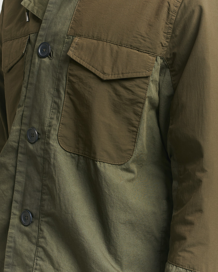 Herr | Jackor | PS Paul Smith | Cotton Ripstop Hooded Jacket Dark Green