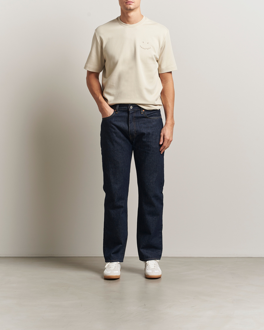 Herr | T-Shirts | PS Paul Smith | Casual Fit Happy T-Shirt Ecru
