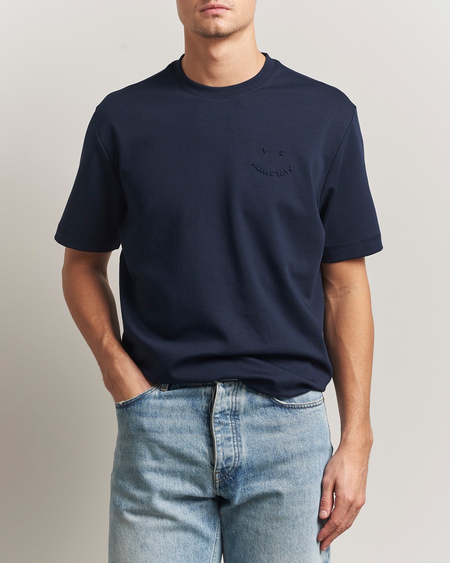 Herr | T-Shirts | PS Paul Smith | Casual Fit Happy T-Shirt Navy