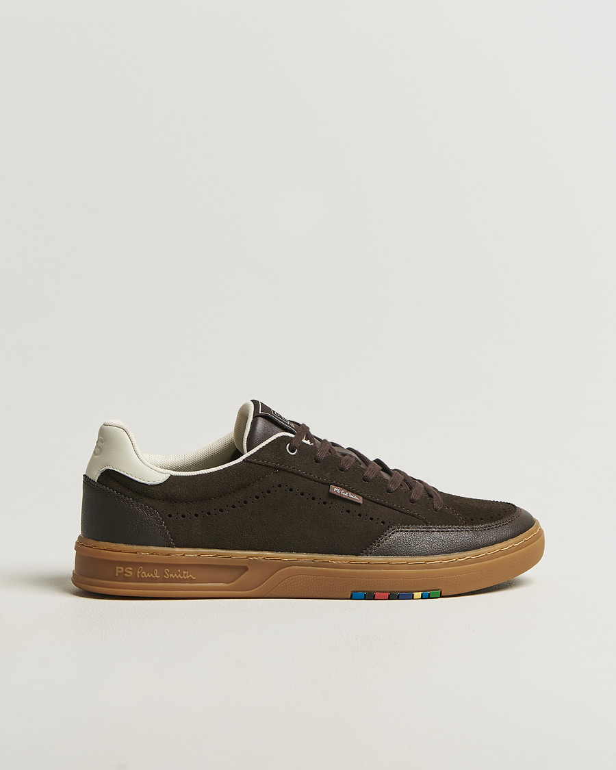 Herr | Sneakers | PS Paul Smith | Hillstar Suede/Leather Sneaker Dark Brown