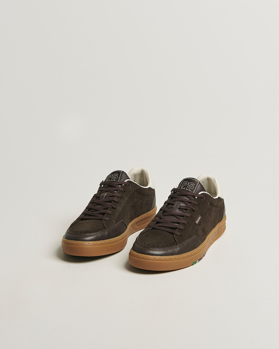 Herr | Sneakers | PS Paul Smith | Hillstar Suede/Leather Sneaker Dark Brown