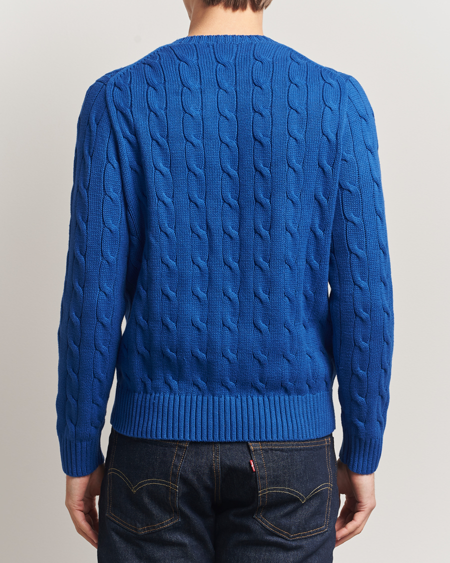 Herr | Tröjor | Polo Ralph Lauren | Cotton Cable Flag Sweater Sapphire Star