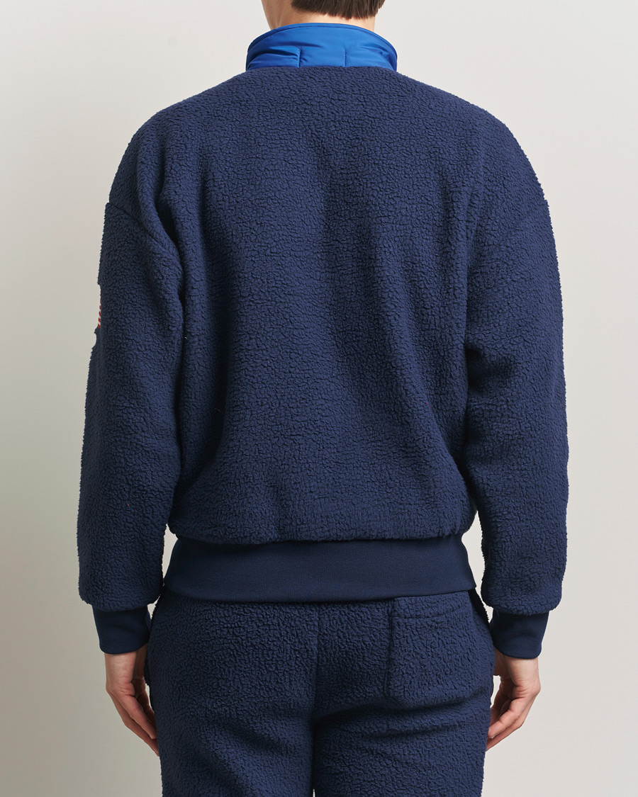 Herr | Tröjor | Polo Ralph Lauren | Polar Half Zip USA Fleece Refined Navy