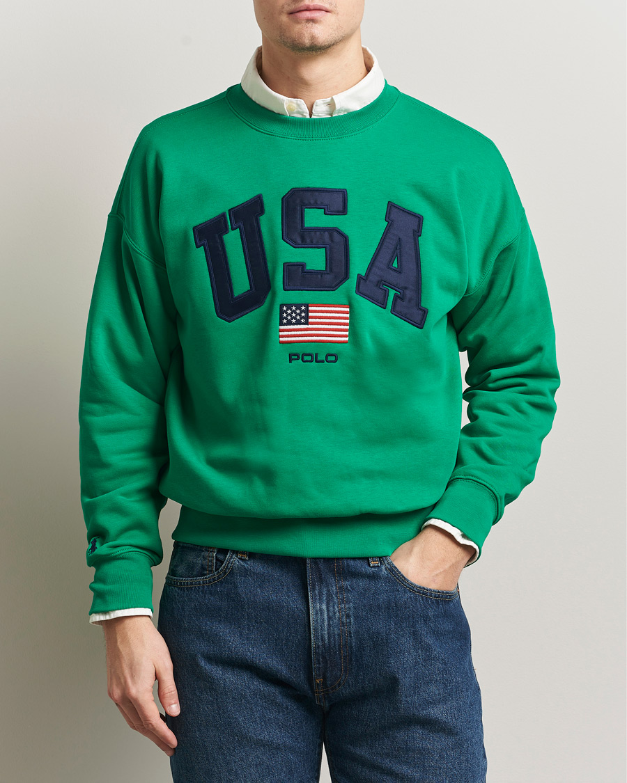 Herr | Tröjor | Polo Ralph Lauren | USA Sweatshirt Billiard Green