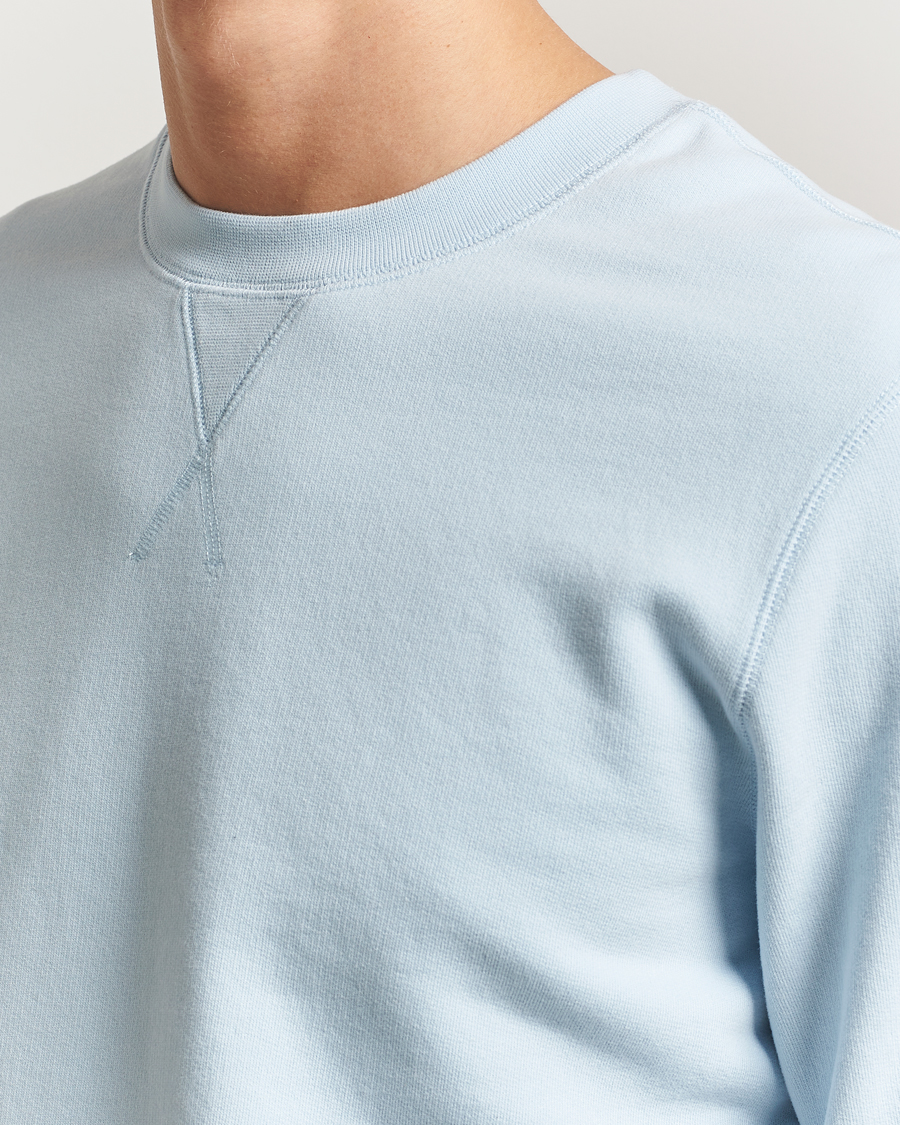 Herr | Tröjor | Sunspel | Loopback Sweatshirt Frost Blue