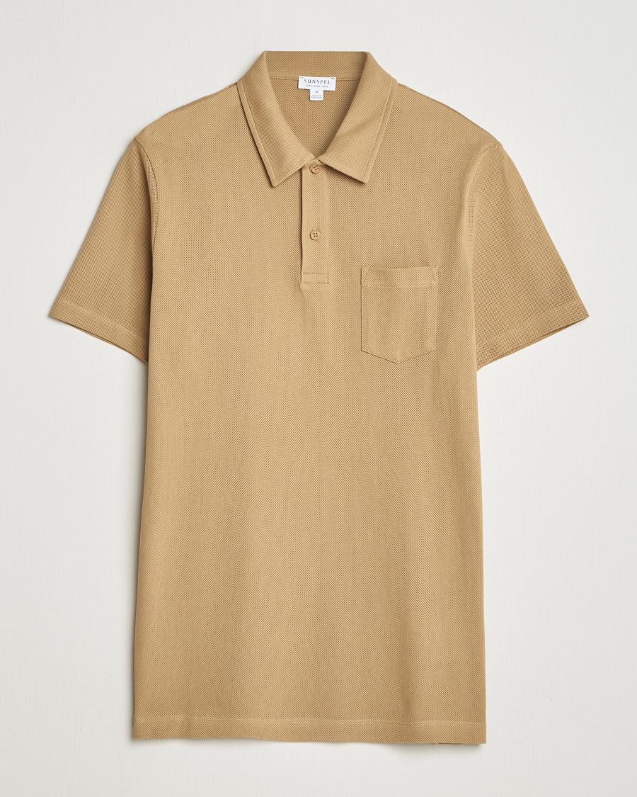 Herr | Pikéer | Sunspel | Riviera Polo Shirt Tan