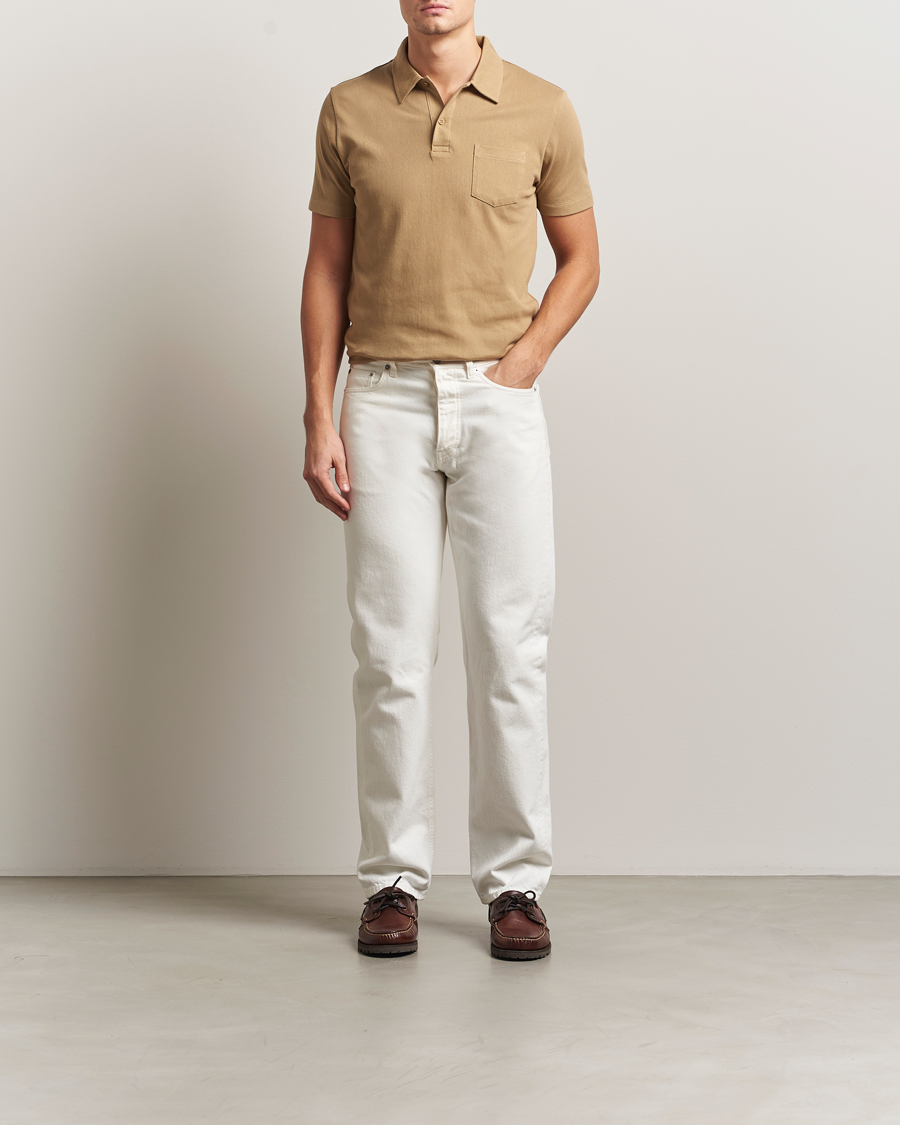 Herr | Pikéer | Sunspel | Riviera Polo Shirt Tan
