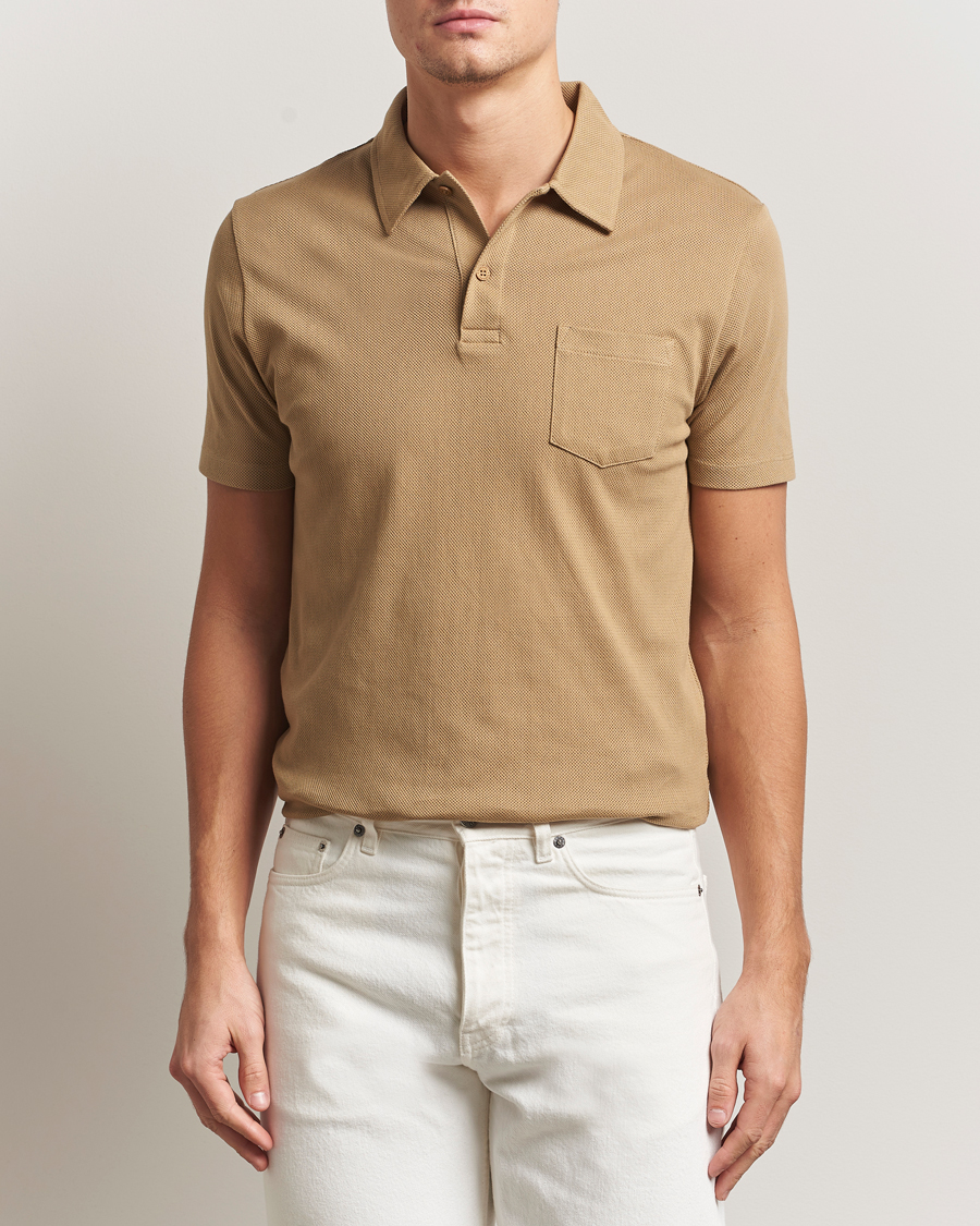 Herr | Pikéer | Sunspel | Riviera Polo Shirt Tan