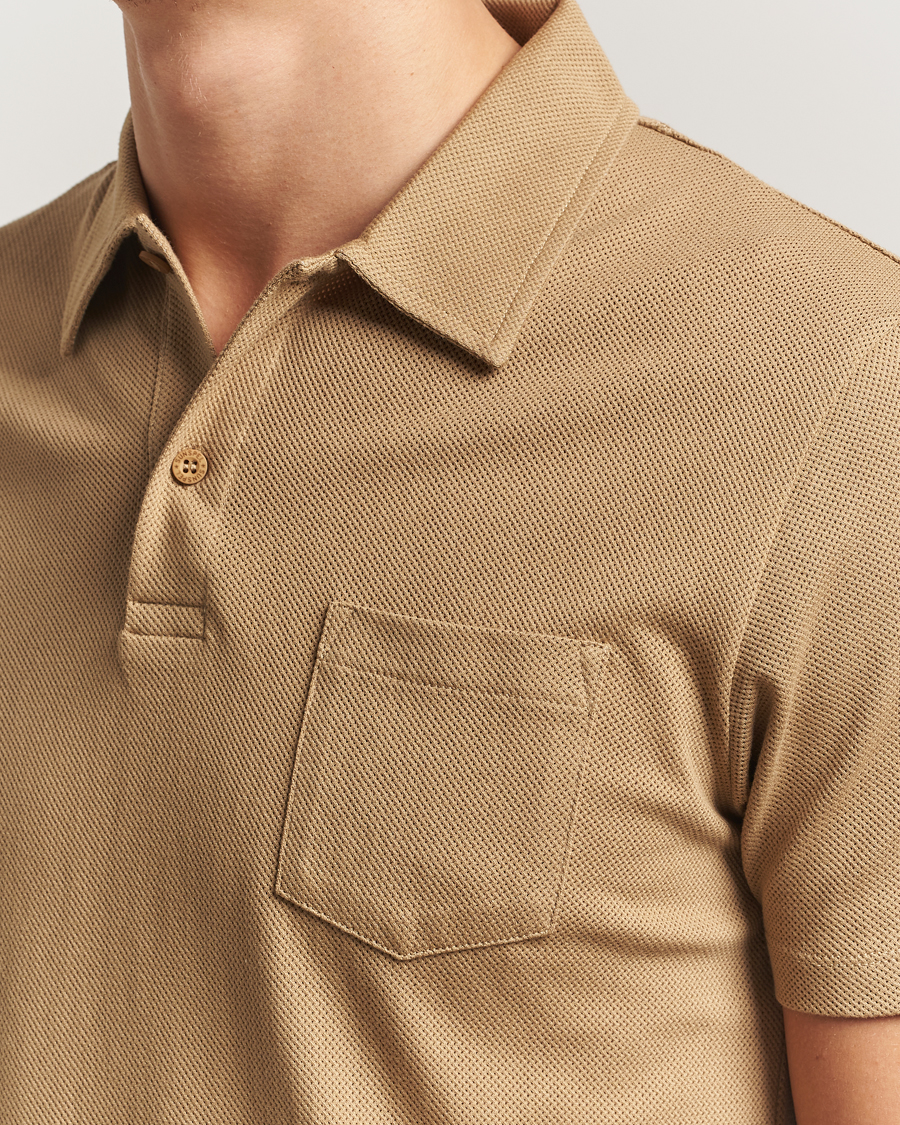 Herr | Pikéer | Sunspel | Riviera Polo Shirt Tan