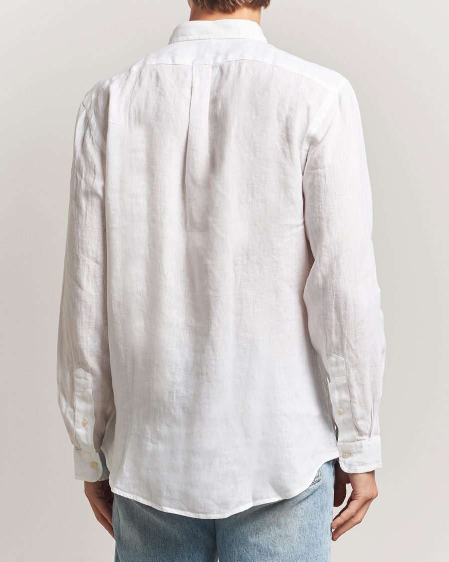 Herr | Västar | Polo Ralph Lauren | Slim Fit Linen Shirt White