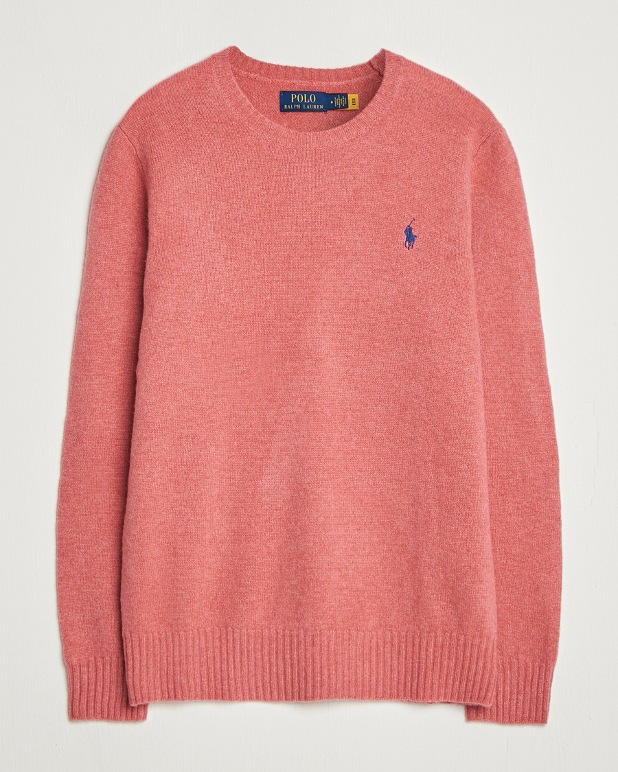 Herr | Tröjor | Polo Ralph Lauren | Wool/Cashmere Crew Neck Strawberry Gelato