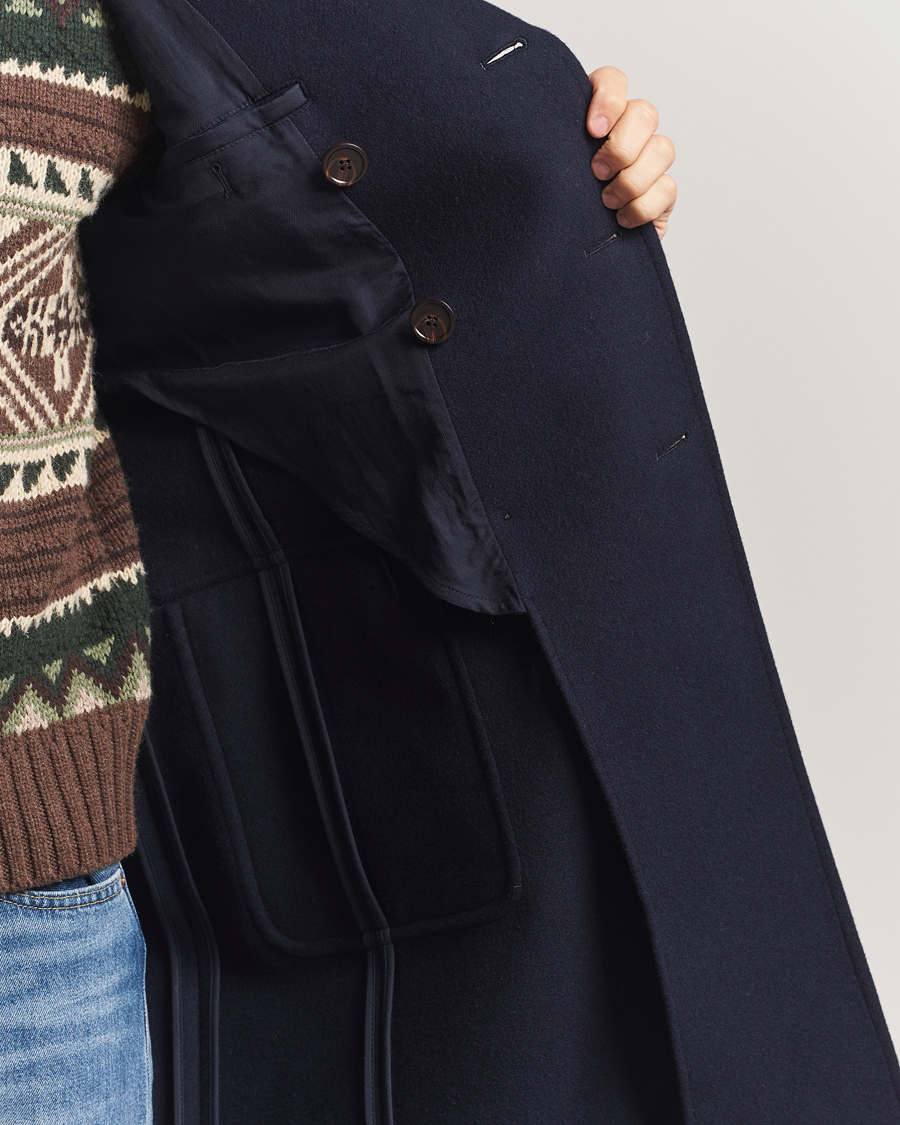 Herr | Jackor | Polo Ralph Lauren | Double Breasted Top Wool Coat Navy