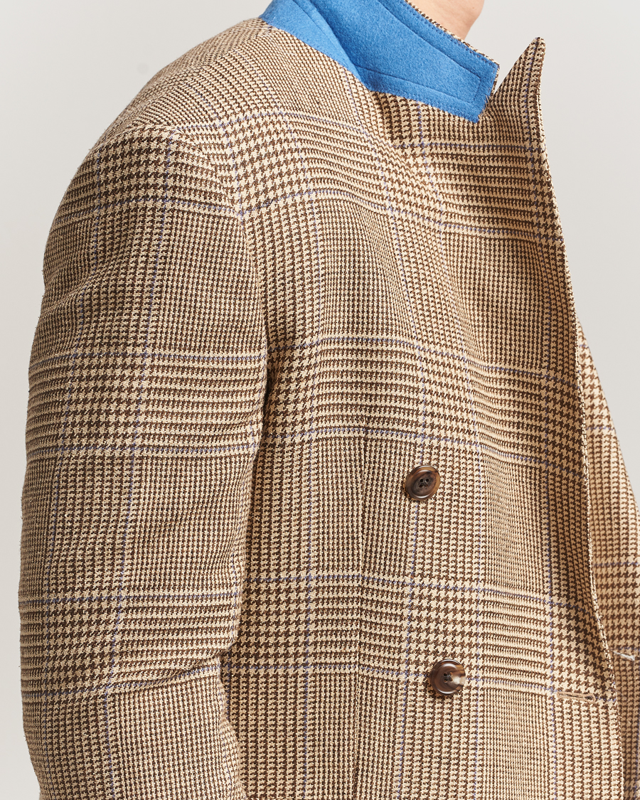 Herr | Kavajer | Polo Ralph Lauren | DB Wool Prince of Wales Blazer Sand/Brown