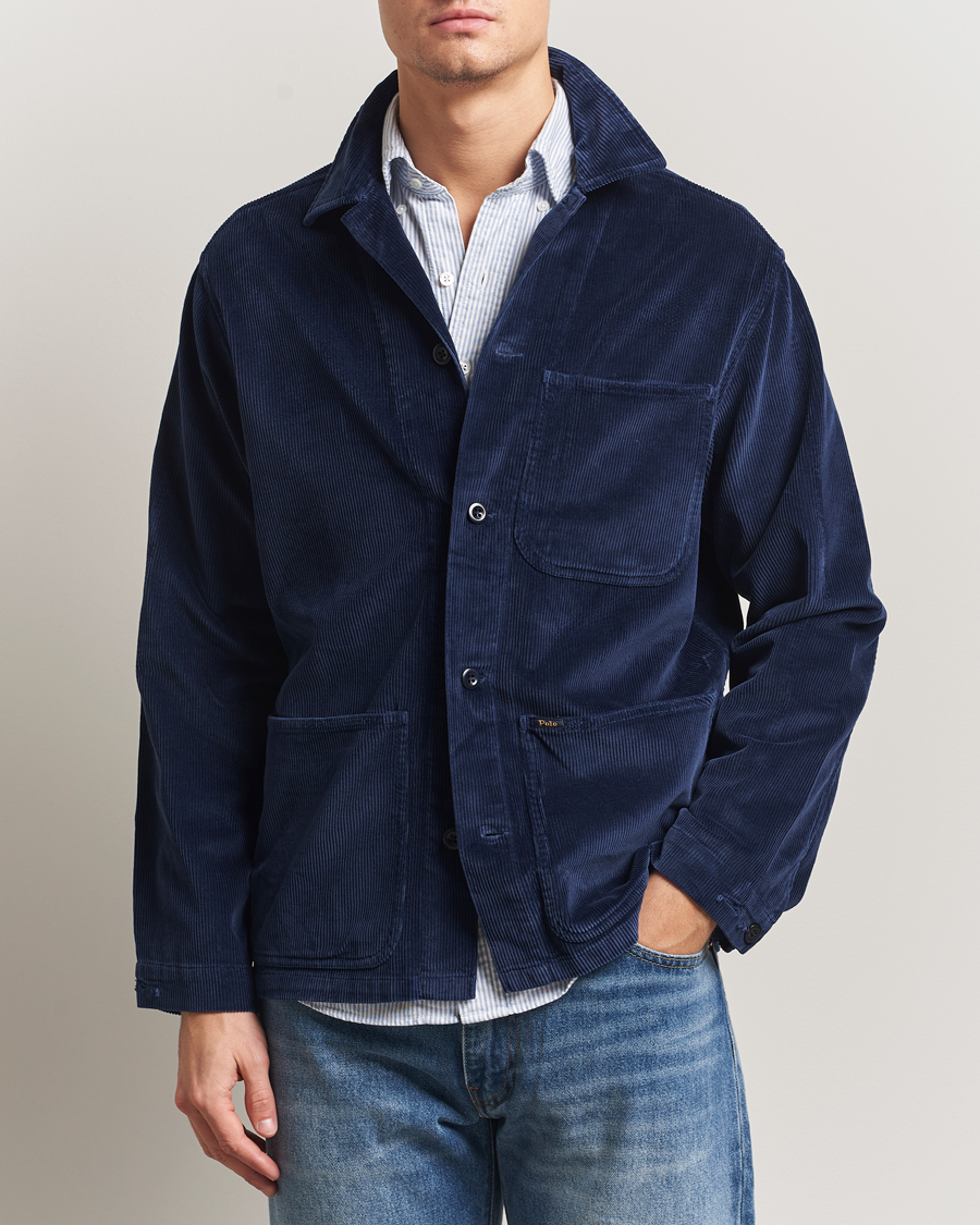 Herr | Skjortor | Polo Ralph Lauren | Corduroy 10W Overshirt Newport Navy
