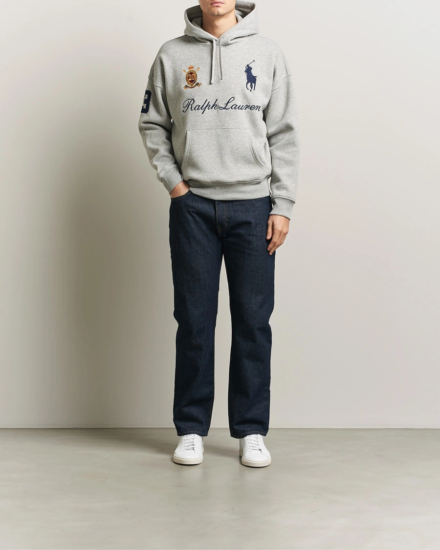 Herr | Tröjor | Polo Ralph Lauren | Big Pony Hoodie Andover Heather