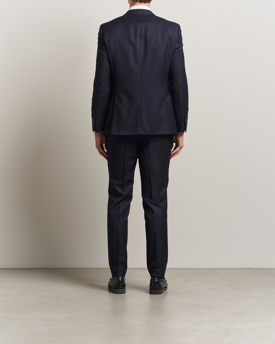 Herr | Kostymer | BOSS BLACK | Huge Structured Wool Suit Dark Blue