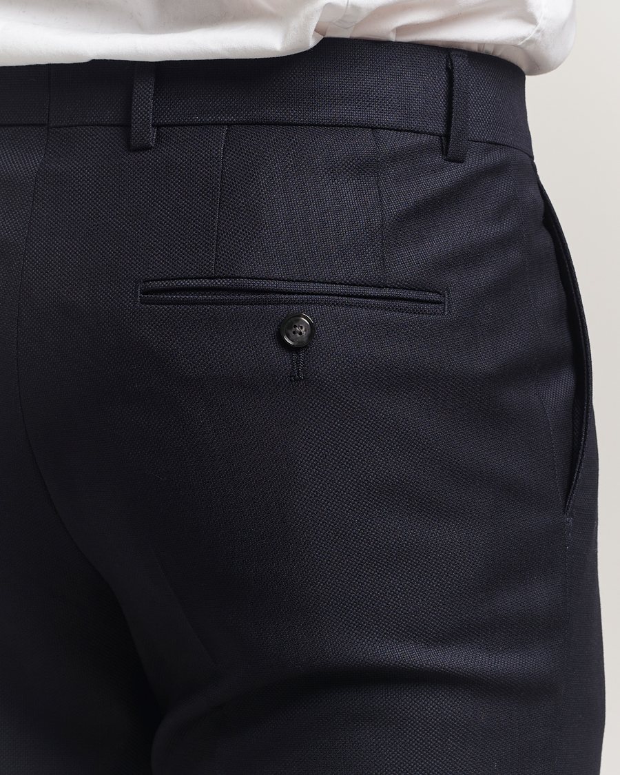 Herr | Kostymer | BOSS BLACK | Huge Structured Wool Suit Dark Blue