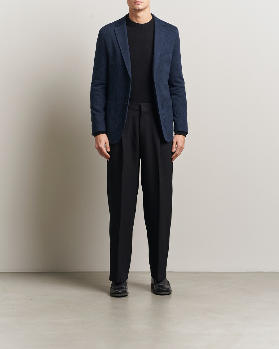 Herr | Kavajer | BOSS BLACK | Jaye Jersey Herringbone Blazer Dark Blue