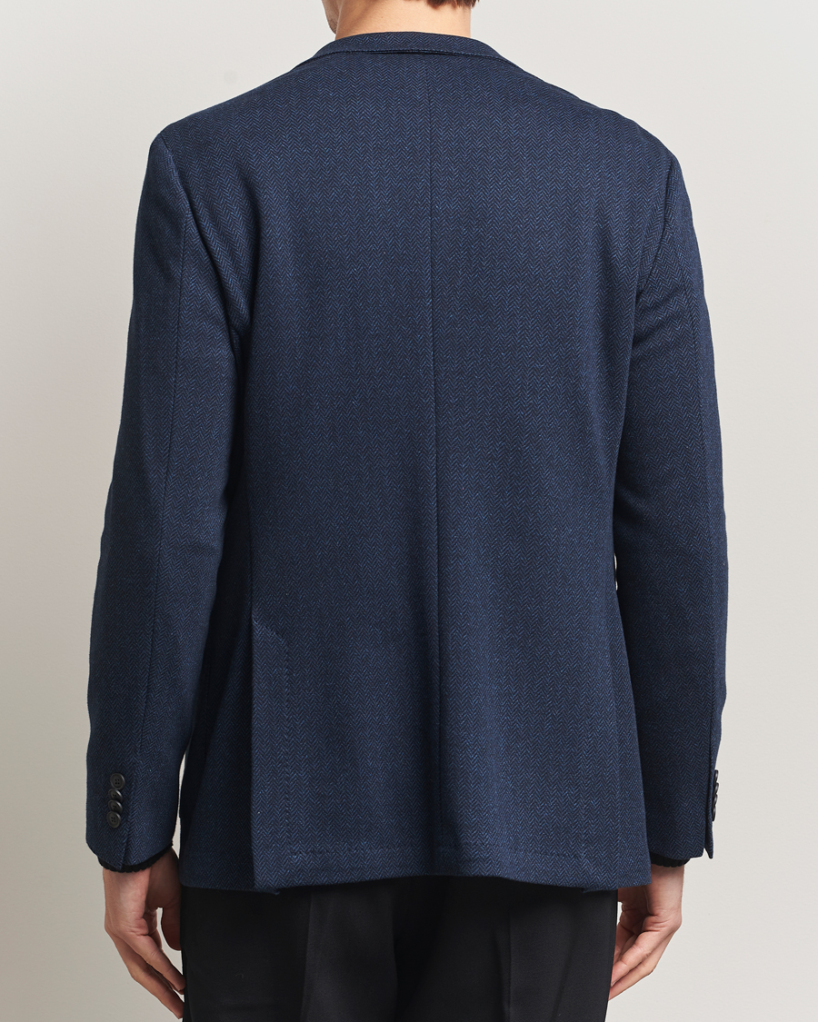Herr | Kavajer | BOSS BLACK | Jaye Jersey Herringbone Blazer Dark Blue