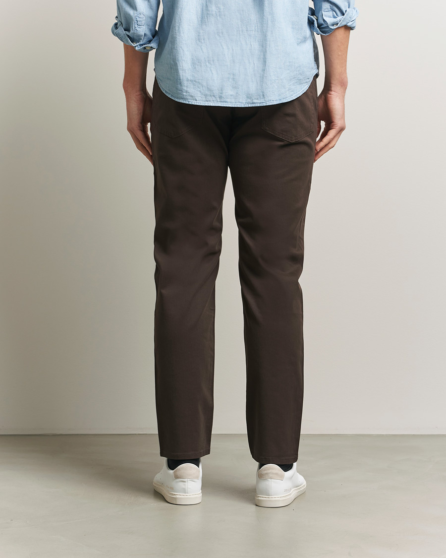 Herr | Byxor | BOSS BLACK | Re.Maine Cotton 5-Pocket Pants Dark Brown