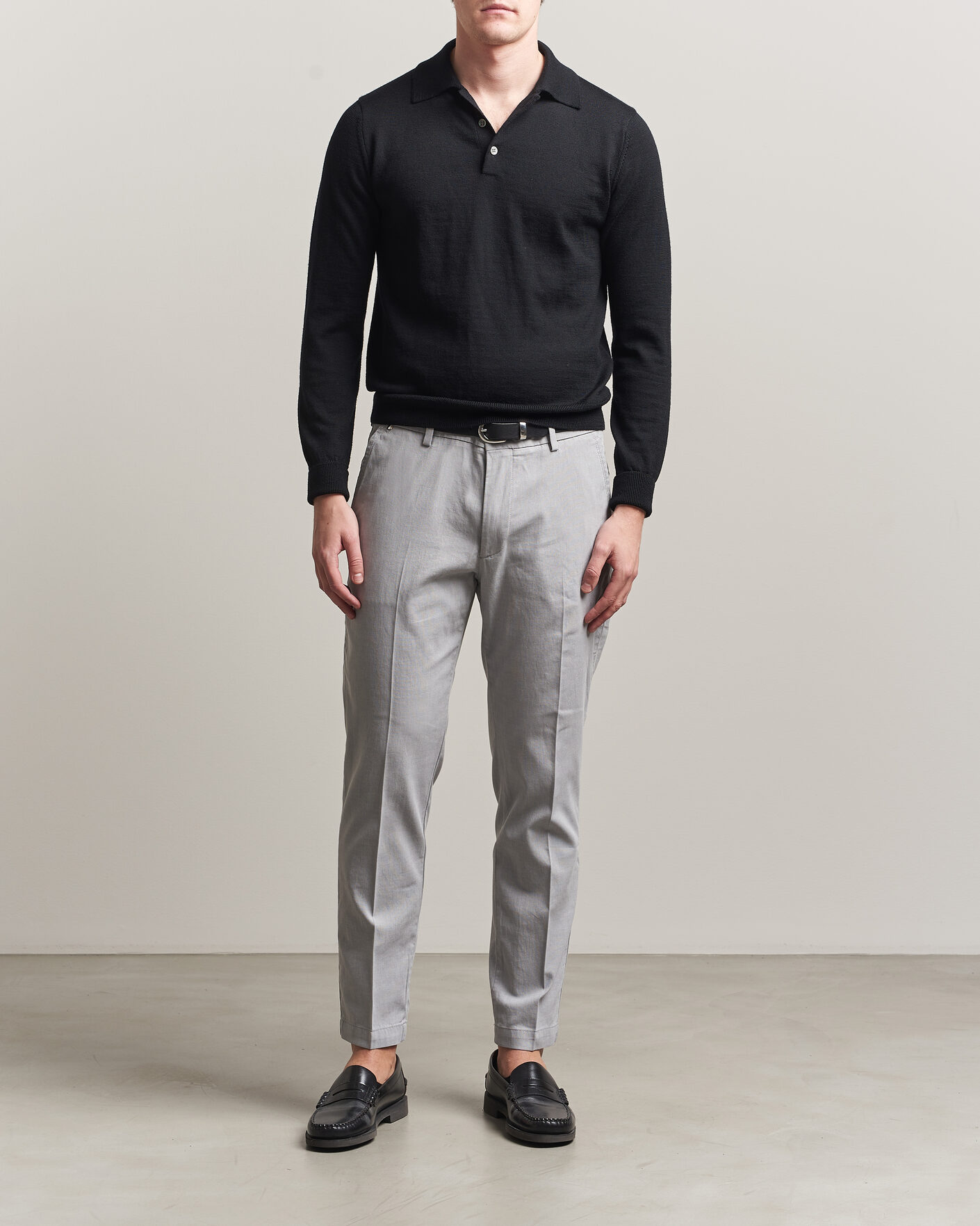 Herr | Byxor | BOSS BLACK | Kaiton Structured Chinos Silver