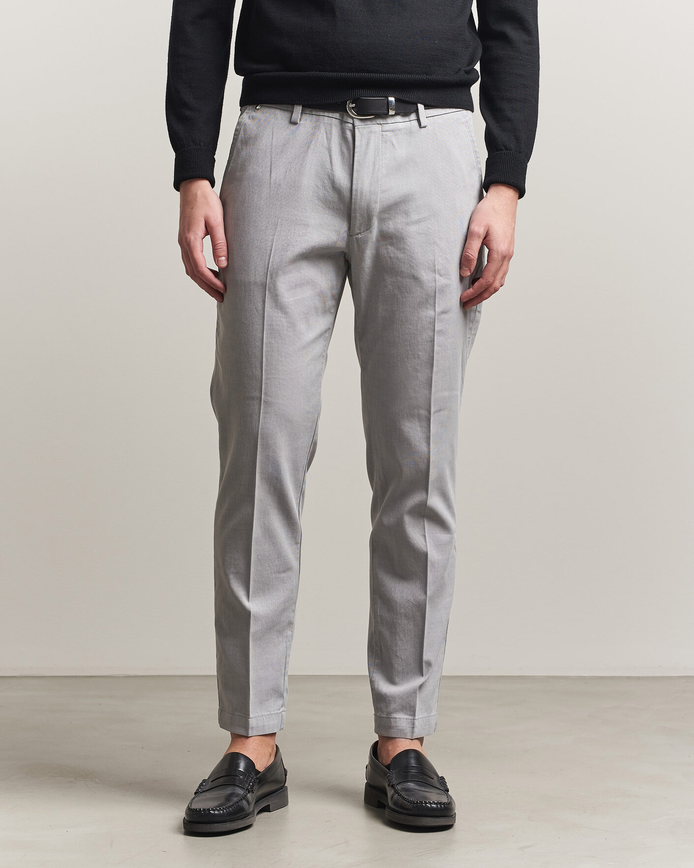 Herr | Byxor | BOSS BLACK | Kaiton Structured Chinos Silver