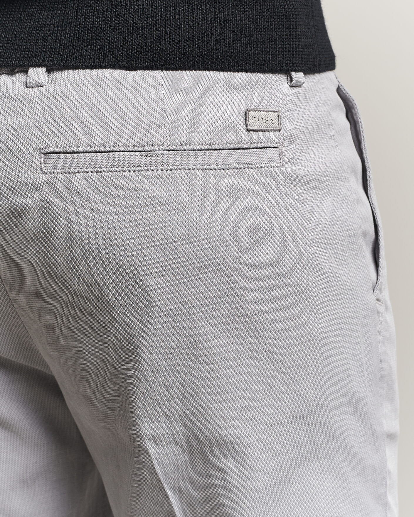 Herr | Byxor | BOSS BLACK | Kaiton Structured Chinos Silver