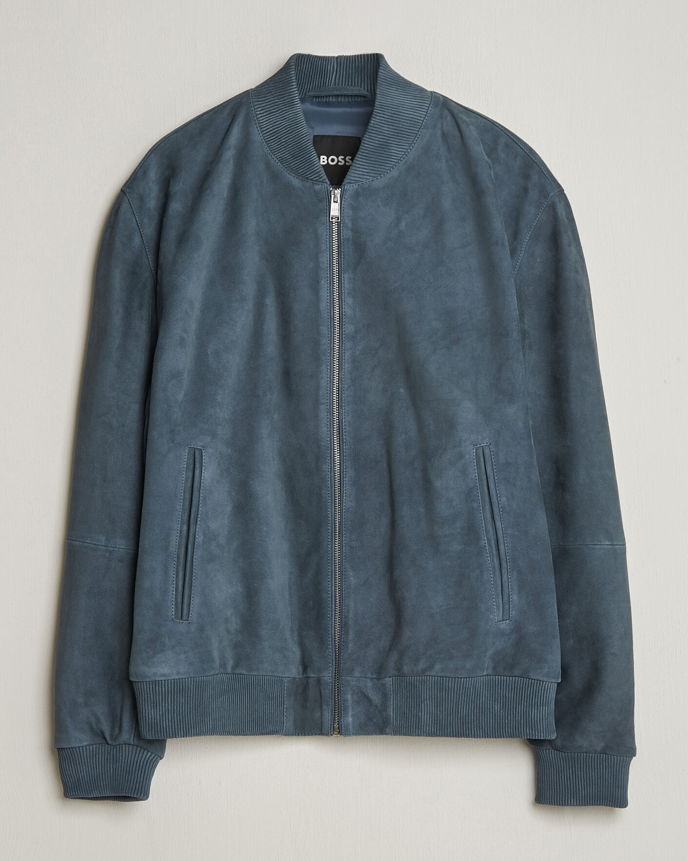 Herr | Jackor | BOSS BLACK | Muller Suede Jacket Open Blue