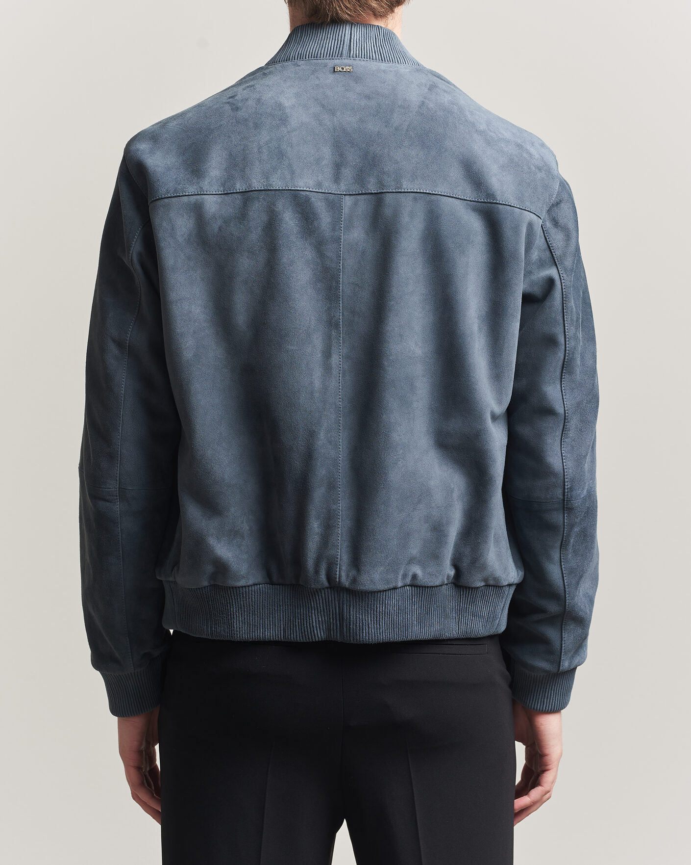 Herr | Jackor | BOSS BLACK | Muller Suede Jacket Open Blue