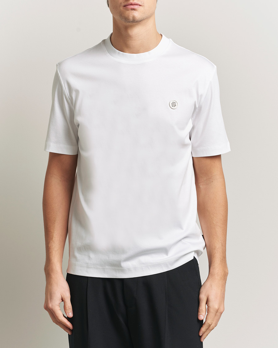 Herr | T-Shirts | BOSS BLACK | Taut Regular Fit T-Shirt White
