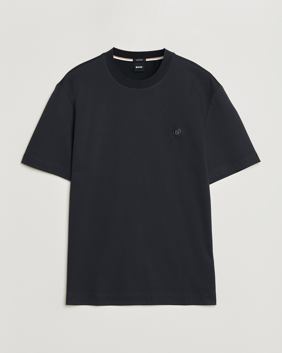 Herr | T-Shirts | BOSS BLACK | Taut Regular Fit T-Shirt Dark Blue
