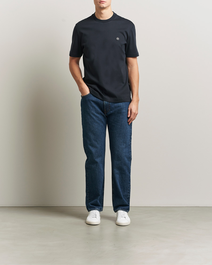 Herr | T-Shirts | BOSS BLACK | Taut Regular Fit T-Shirt Dark Blue