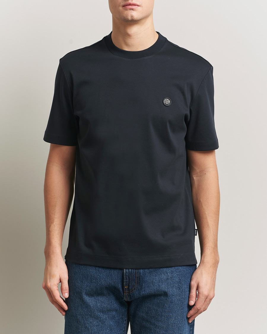 Herr | T-Shirts | BOSS BLACK | Taut Regular Fit T-Shirt Dark Blue