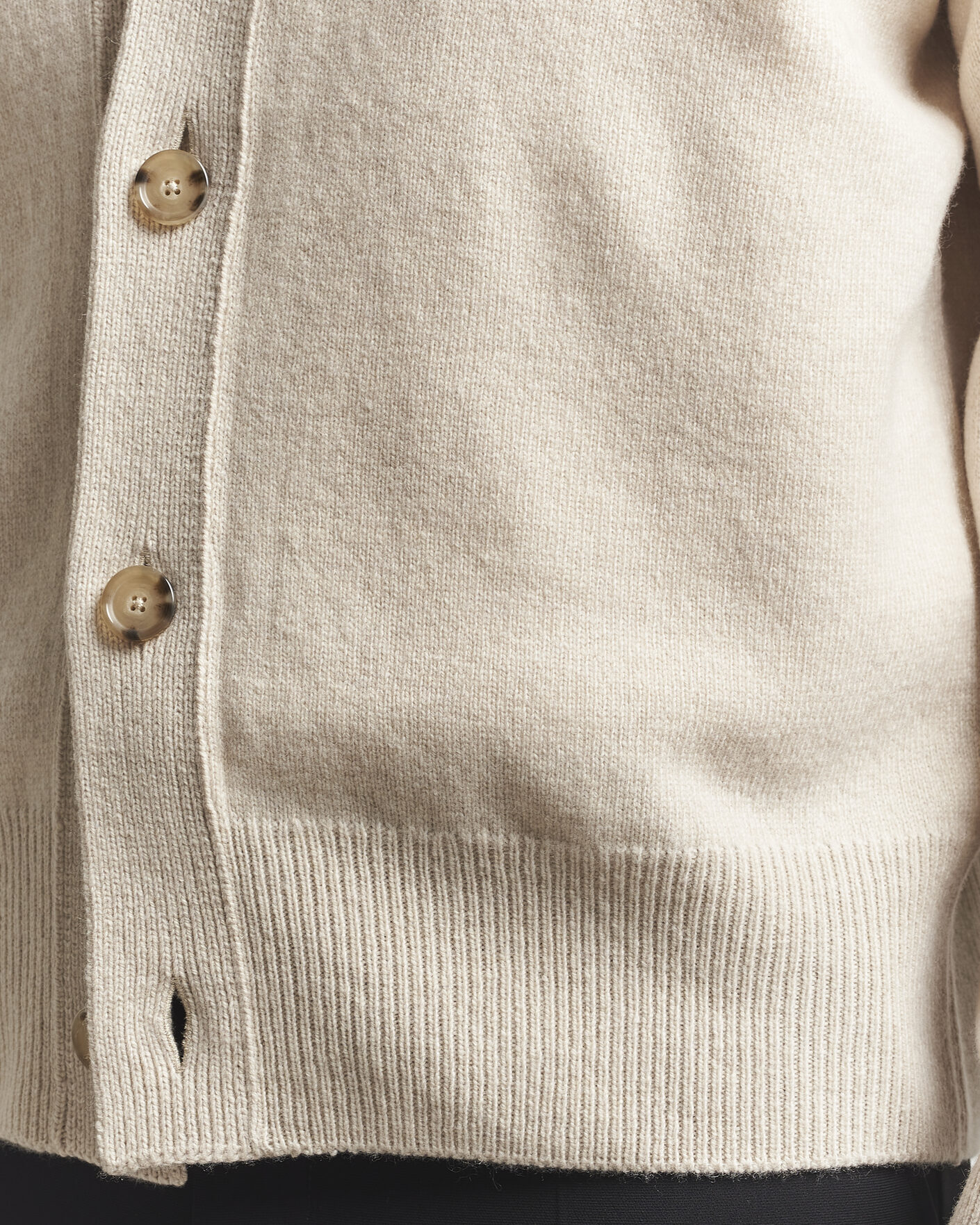 Herr | Tröjor | BOSS BLACK | Ucone Wool Knitted Cardigan Open White