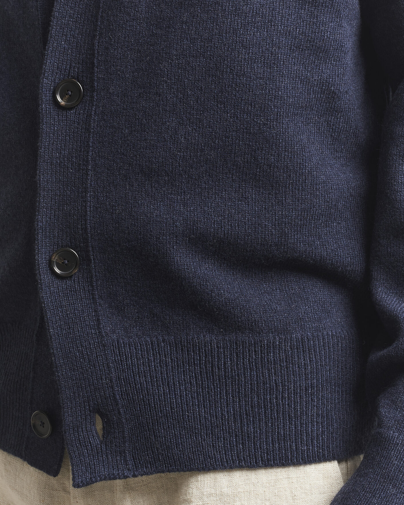 Herr | Tröjor | BOSS BLACK | Ucone Wool Knitted Cardigan Dark Blue