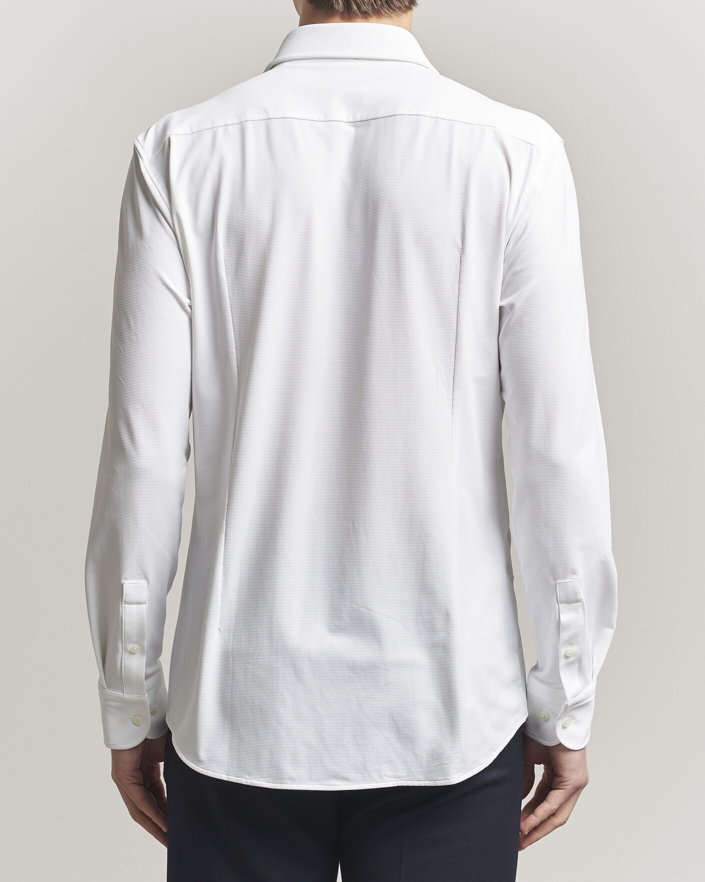 Herr | Skjortor | BOSS BLACK | Hank Structured Jersey Shirt White