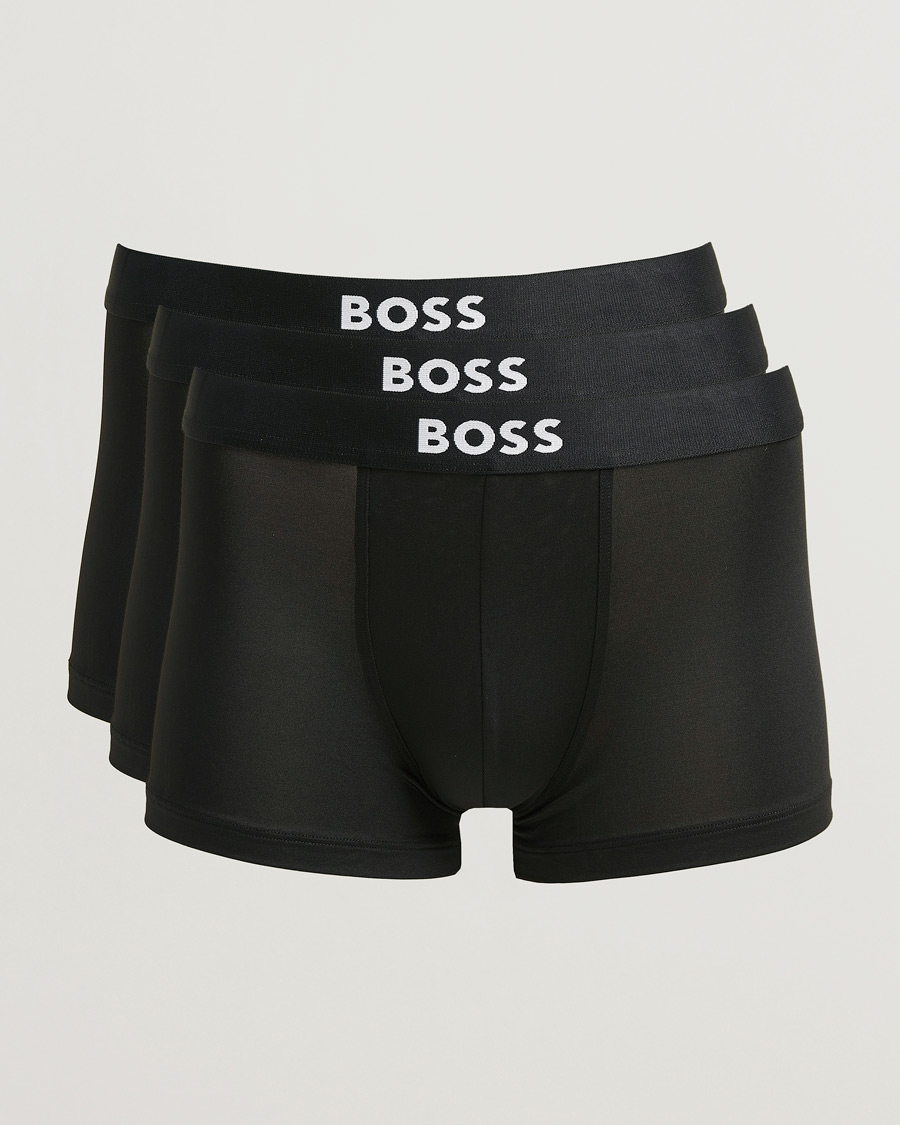 Herr | Underkläder | BOSS BLACK | 3-Pack Microfibre Trunk Black