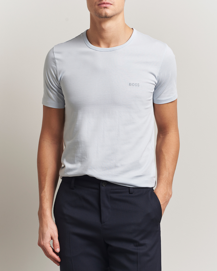 Herr | T-Shirts | BOSS BLACK | 3-Pack Crew Neck T-Shirt Green/Blue/Navy