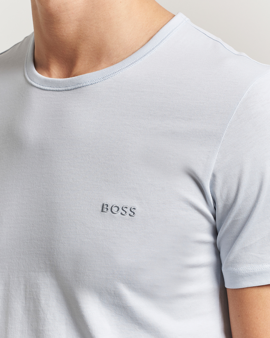 Herr | T-Shirts | BOSS BLACK | 3-Pack Crew Neck T-Shirt Green/Blue/Navy