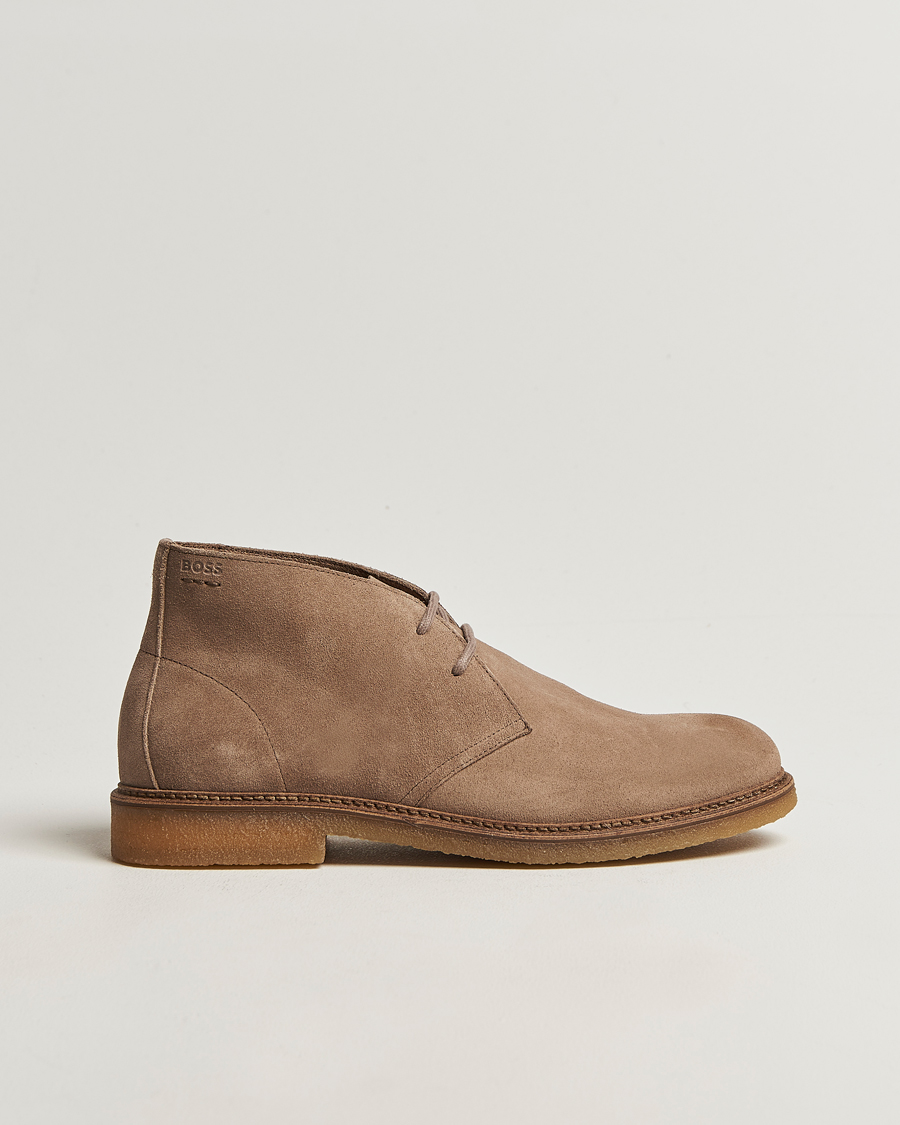 Herr | Kängor | BOSS BLACK | Kope Suede Desert Boots Medium Beige