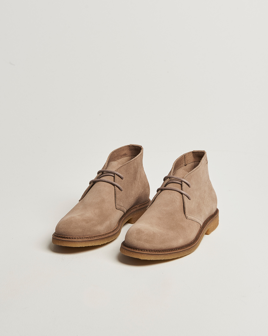 Herr | Kängor | BOSS BLACK | Kope Suede Desert Boots Medium Beige