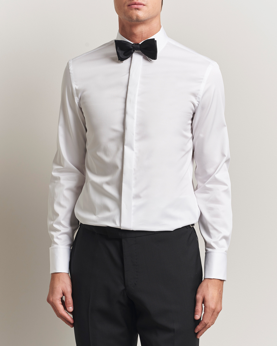 Herr | Skjortor | Tiger of Sweden | Adley Tuxedo Shirt Pure White