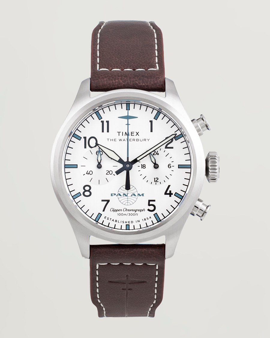 Herr | Timex Waterbury Ace Pan Chronograph 41mm Silver Dial | Timex | Waterbury Ace Pan Chronograph 41mm Silver Dial
