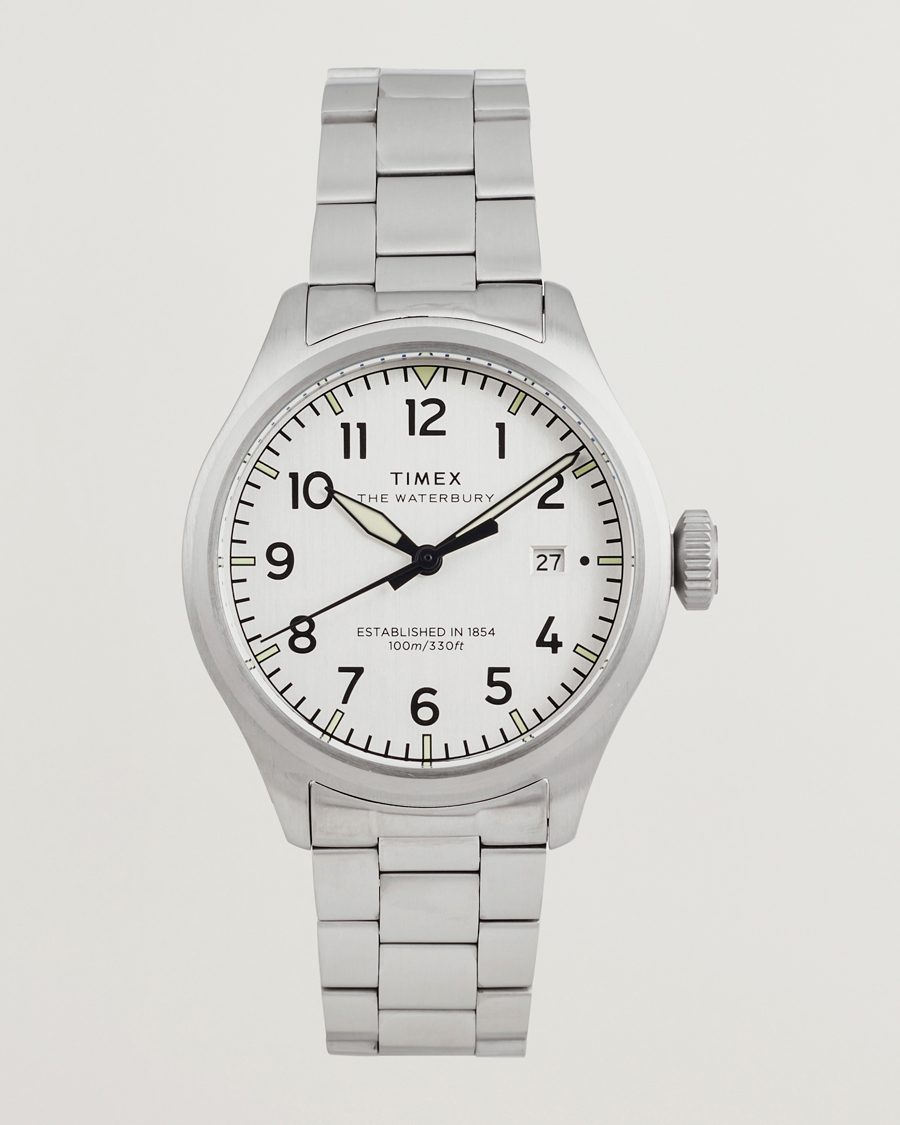 Herr | Timex Waterbury Ace 3-Hand 41mm Silver Dial | Timex | Waterbury Ace 3-Hand 41mm Silver Dial